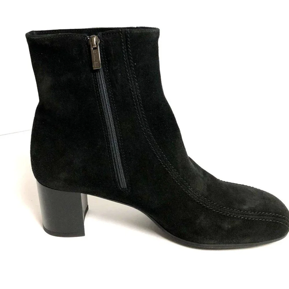 La Canadienne Women's Jewel, Black Suede Boot Size 10 M